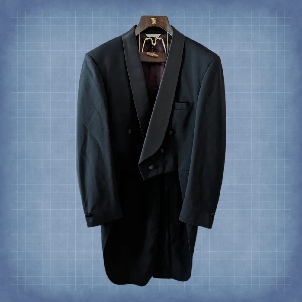 Vintage After Six Tuxedo Coat with Tails